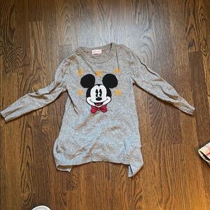 MonnaLisa Gray Mickey Mouse Kids Sweater